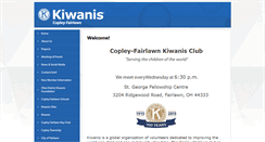 Desktop Screenshot of copleyfairlawnkiwanis.org